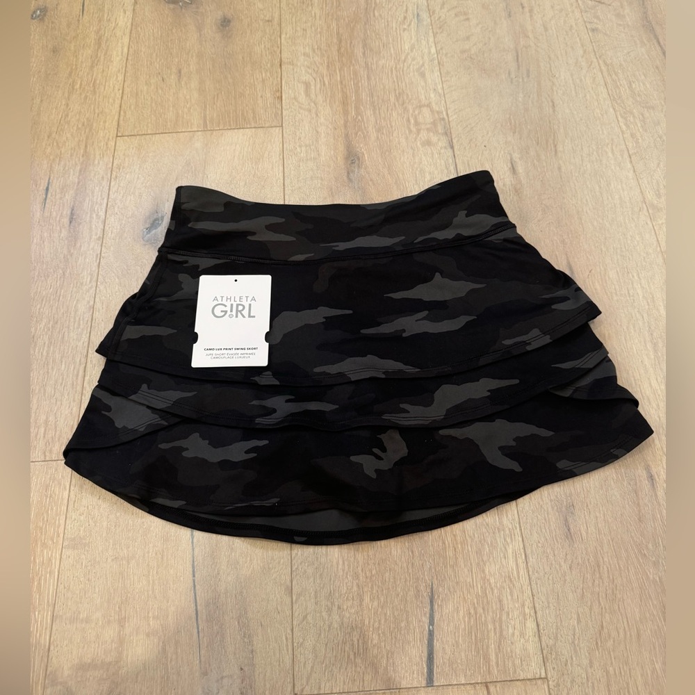 ATHLETA GIRL-Camo Lux Print Swing Skort
